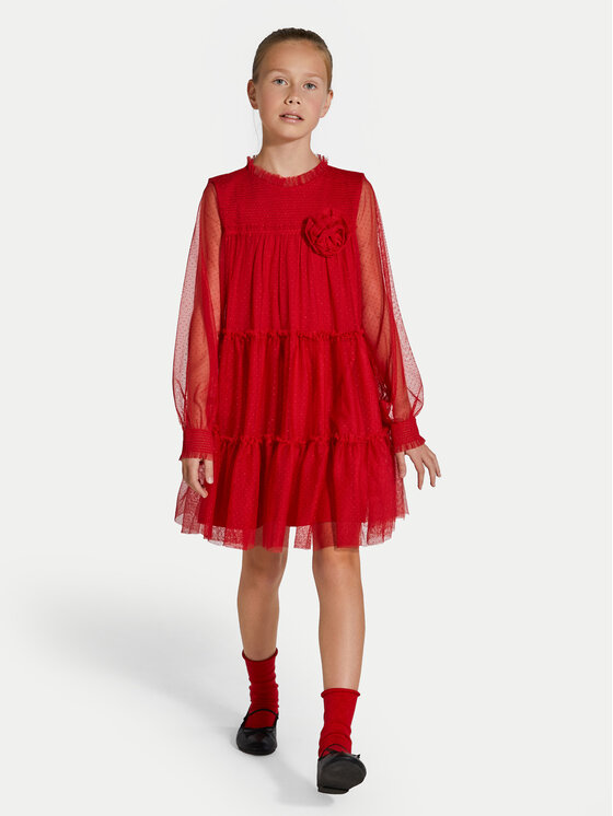Coccodrillo Coccodrillo Elegantes Kleid ZC4128102EJG Rot Regular Fit