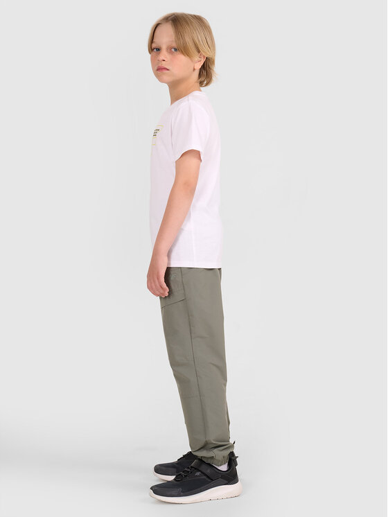 4F 4F Tričko BASIC+ Biela Regular Fit