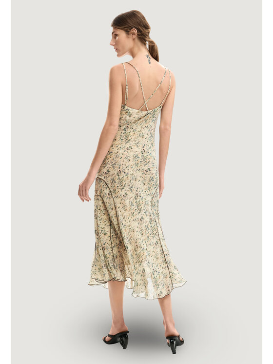 Desigual Desigual Sukienka codzienna VEST_GRUNGY Beżowy Casual Fit