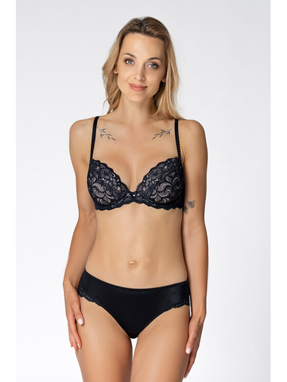 Rosme Rosme Biustonosz push-up Anabell Czarny