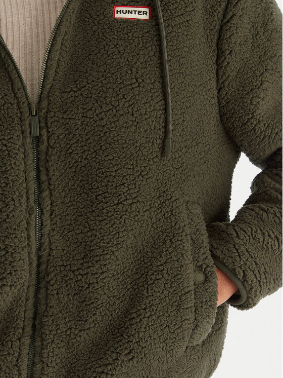 Hunter Hunter Fleecejacke Bonelle HARW0053242 Grün Relaxed Fit
