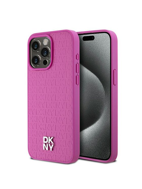 Etui na telefon DKNY, Różowe, Apple iPhone 15 Pro Max