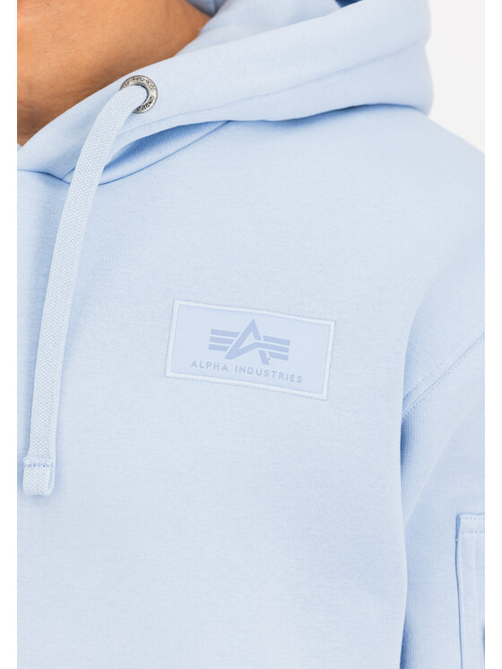 Alpha Industries Alpha Industries Bluza Backprint Hoodie Niebieski Regular Fit