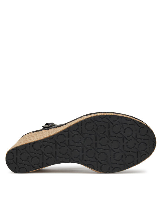 Calvin Klein Calvin Klein Espadryle Wedge Sandal 70 - Jacq HW0HW02386 Czarny