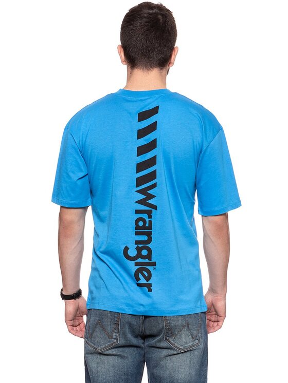 Wrangler Wrangler T-Shirt B&Y OVERSIZED Czarny Loose Fit