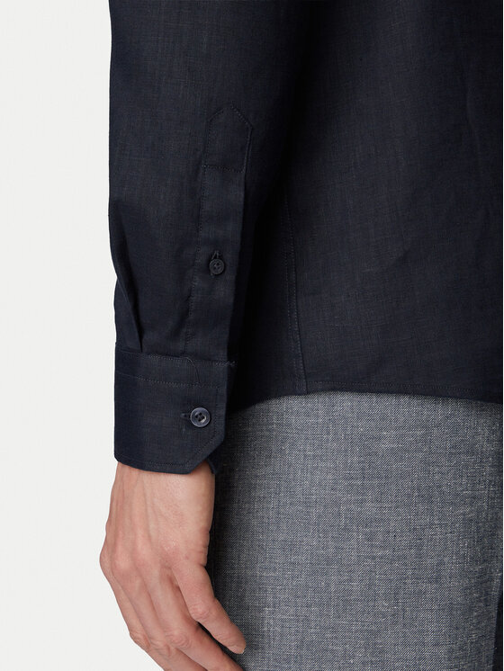 KARL LAGERFELD KARL LAGERFELD Koszula 605084 562791 Granatowy Regular Fit