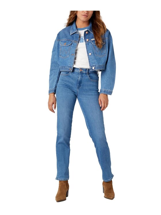 Wrangler Wrangler Jeansy W26RCY37N Niebieski Straight Fit