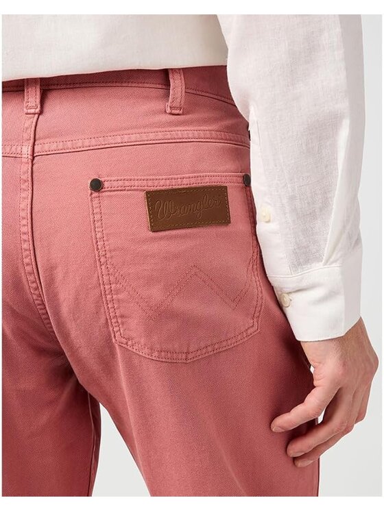 Wrangler Wrangler Spodnie materiałowe GREENSBORO Różowy Straight Fit