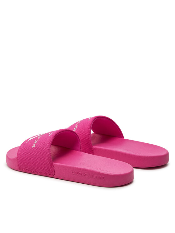 Calvin Klein Jeans Pantoletten Slide Monogram Co YW0YW00103 Rosa Modivo
