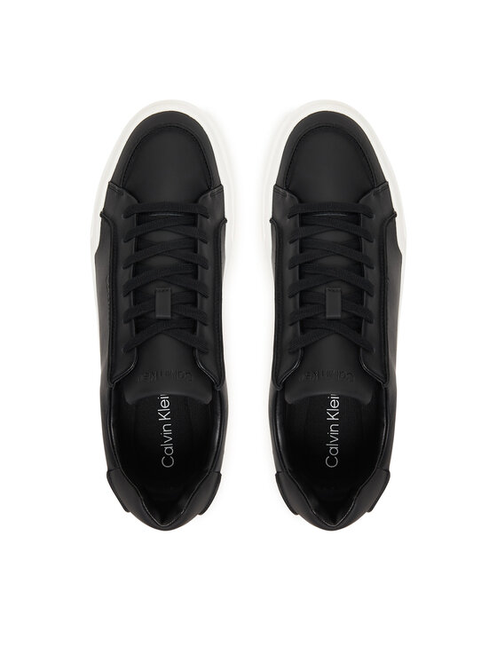 Calvin Klein Calvin Klein Sneakersy Chunky Cupsole Lace Up Lth Pinch YM0YM01454 Czarny