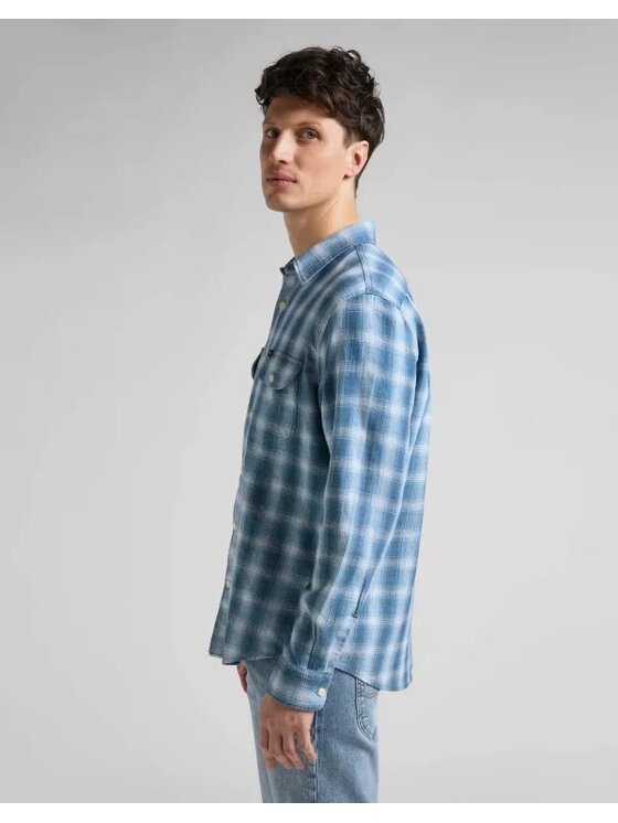 Lee Lee Camicia WORKER SHIRT Blu Regular Fit
