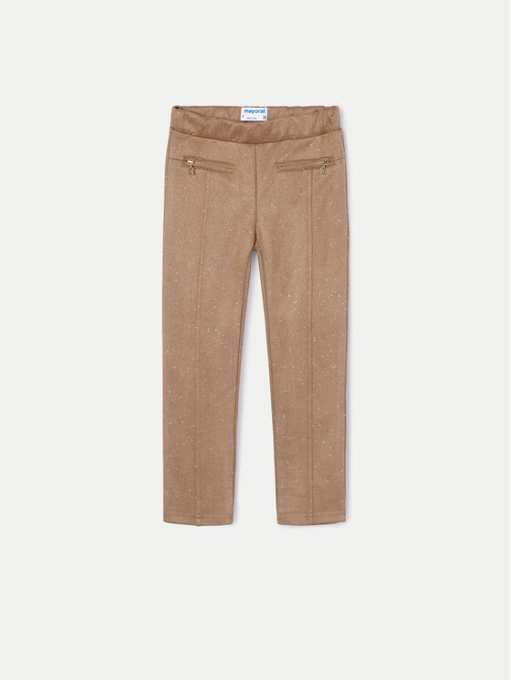 Mayoral Mayoral Pantaloni di tessuto 4545 Marrone Regular Fit