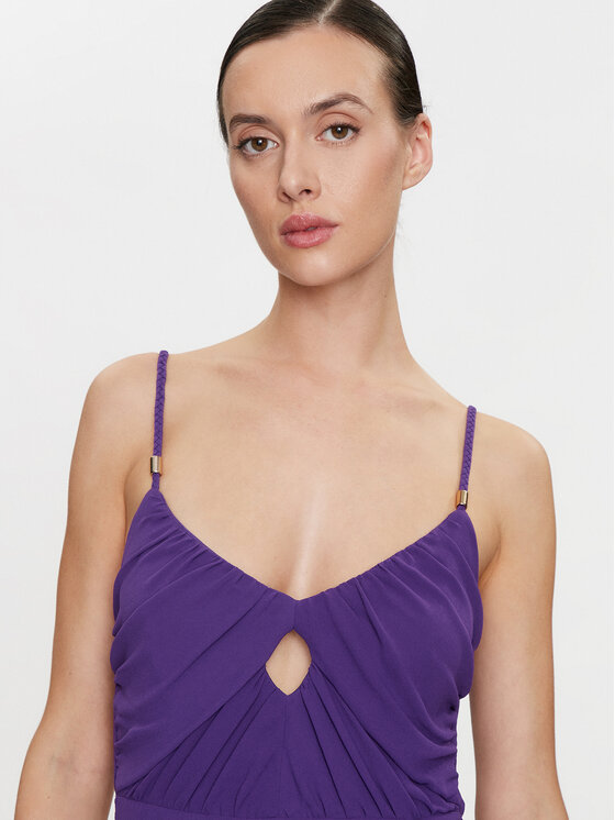 Morgan Morgan Sukienka wieczorowa 241-REVALA Fioletowy Loose Fit