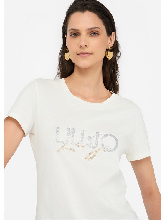 Liu Jo Liu Jo T-shirt TF5287JS923M9844 Bianco Regular Fit