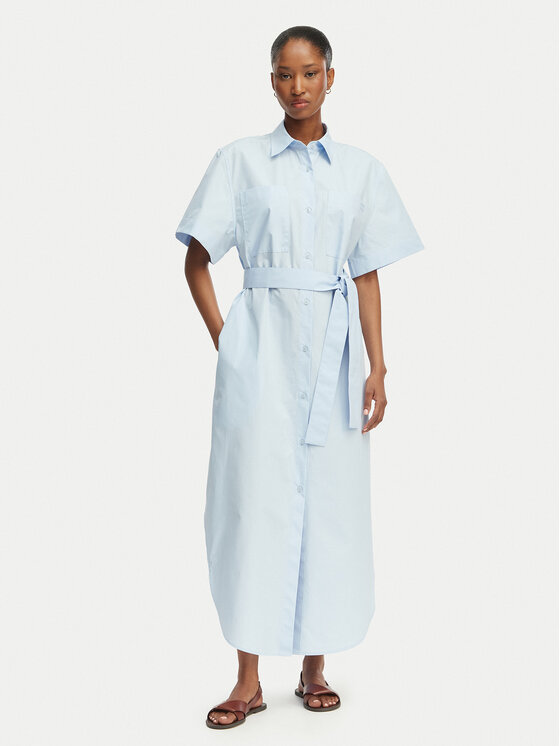 HUGO HUGO Vestito chemisier Kinime 50559480 Azzurro chiaro Regular Fit