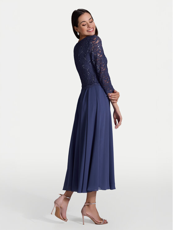 Swing Swing Koktel haljina 5AI08900 Plava Regular Fit