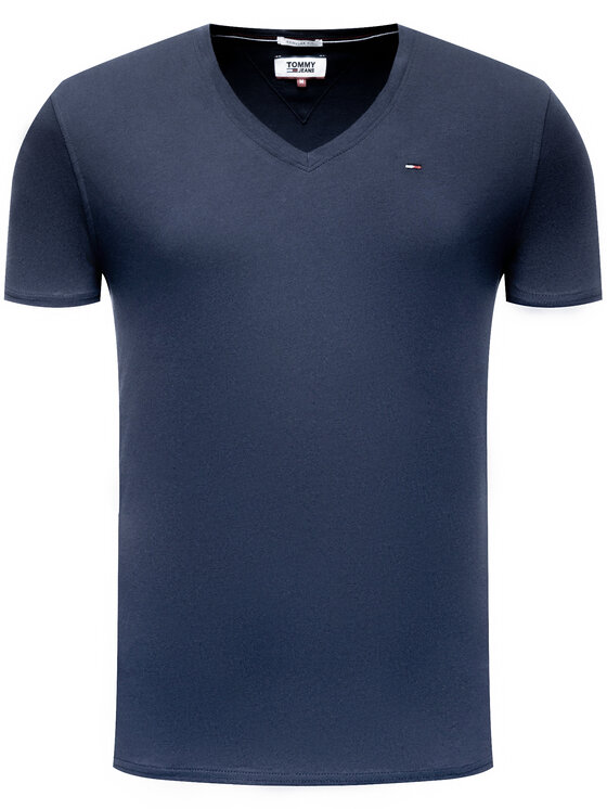 Tommy Jeans Tommy Jeans Tričko DM0DM04410 Tmavomodrá Regular Fit