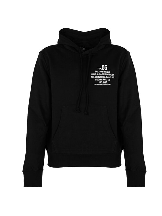 Diesel Diesel Μπλούζα A06500-0HAYT Μαύρο Regular Fit
