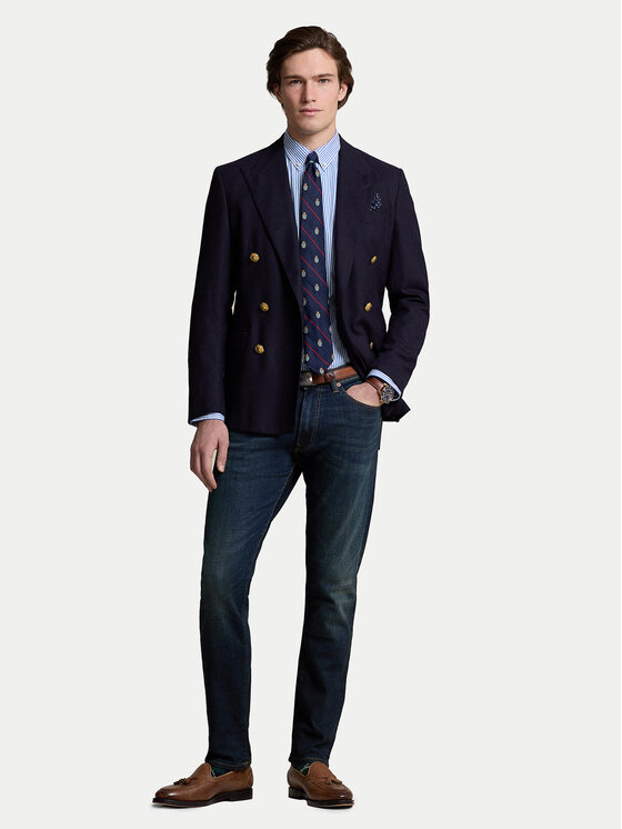 Polo Ralph Lauren Polo Ralph Lauren Särk 710929344001 Sinine Slim Fit