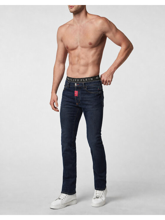 PHILIPP PLEIN PHILIPP PLEIN Jeansy 31788 Niebieski Straight Fit