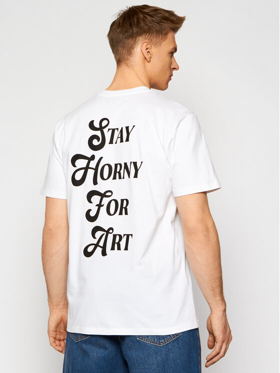 Local Heroes Local Heroes Majica Stay Horny SS21T0068 Bela Regular Fit