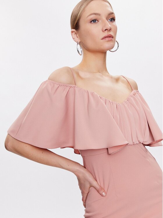 PINKO Pinko Koktejlové šaty La Carlota 100034 A0GI Růžová Regular Fit