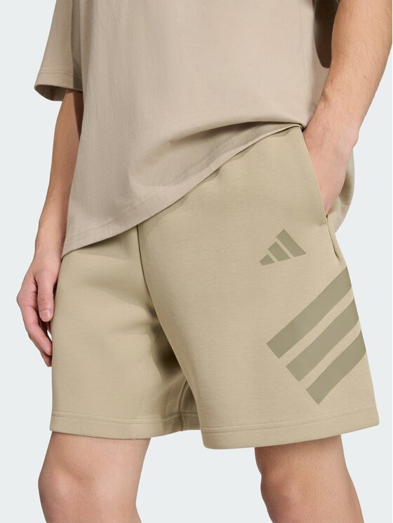adidas adidas Szorty materiałowe 147667 Brązowy Regular Fit