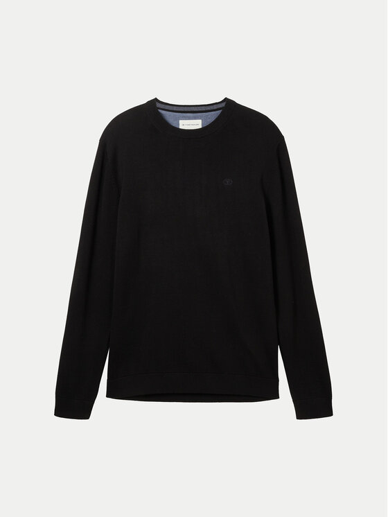 Tom Tailor Tom Tailor Πουλόβερ 1038426 Μαύρο Regular Fit