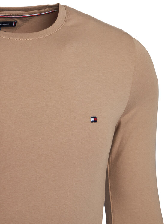 Tommy Hilfiger Tommy Hilfiger Longsleeve krekls MW0MW10804 Bēšs Slim Fit