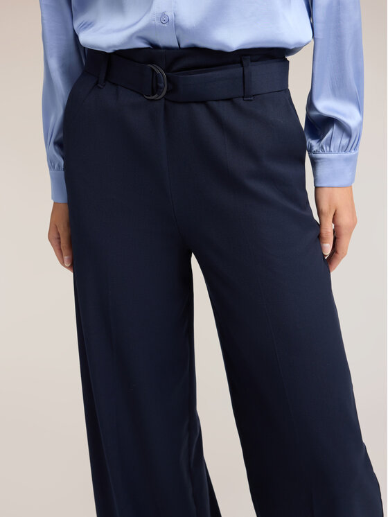 Motivi Motivi Pantaloni di tessuto P04EQ004801N034 Blu Over Fit