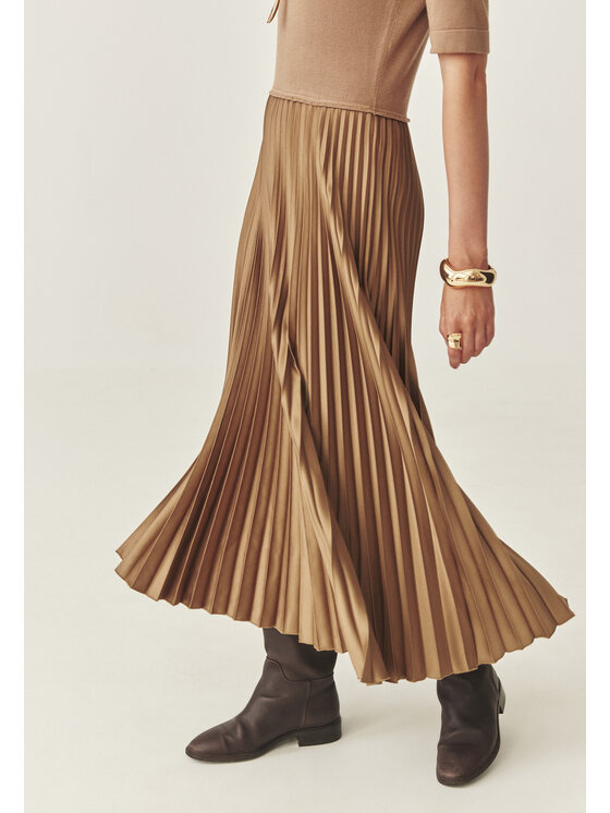 TATUUM Tatuum Sukienka codzienna MARIGENTA Beżowy Flare Fit
