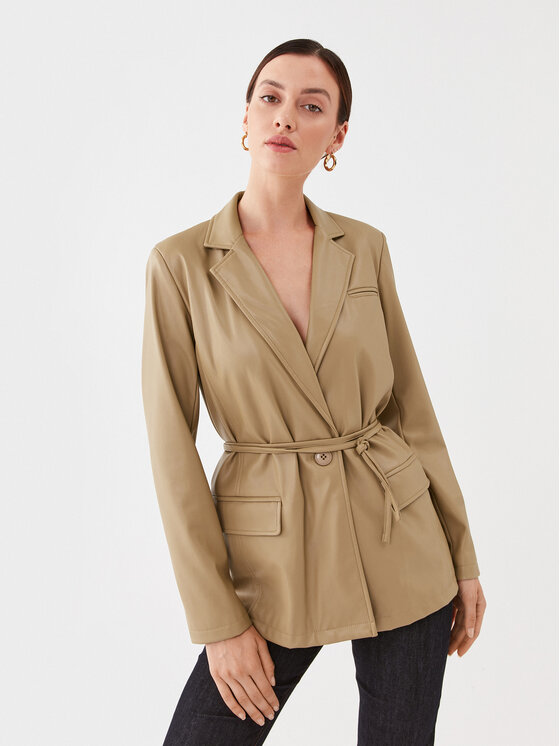 TWINSET TWINSET Pintsak 232TP2901 Beež Regular Fit