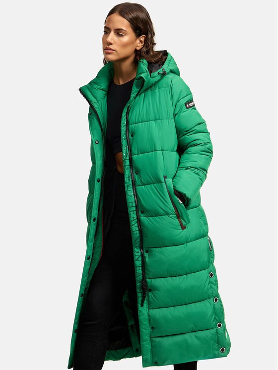 Navahoo Navahoo Kurtka zimowa Isalie Zielony Regular Fit