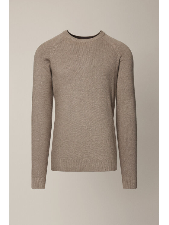 Lancerto Lancerto Sweter Baldir SW073225000064 Beżowy Regular Fit