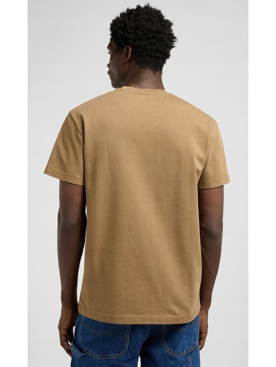 Lee Lee T-Shirt WW Essential Tee Brązowy Relaxed Fit