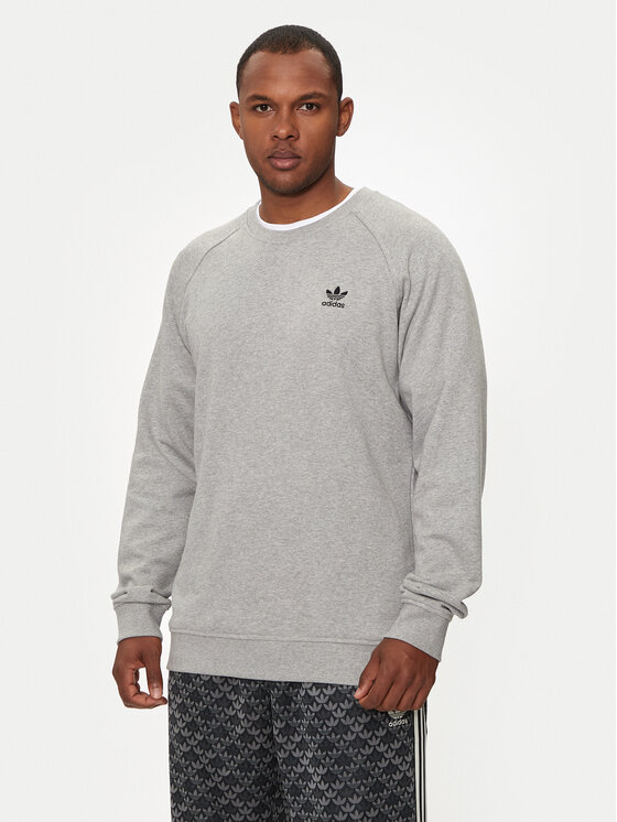 adidas adidas Суитшърт Trefoil Essentials IX7677 Сив Regular Fit