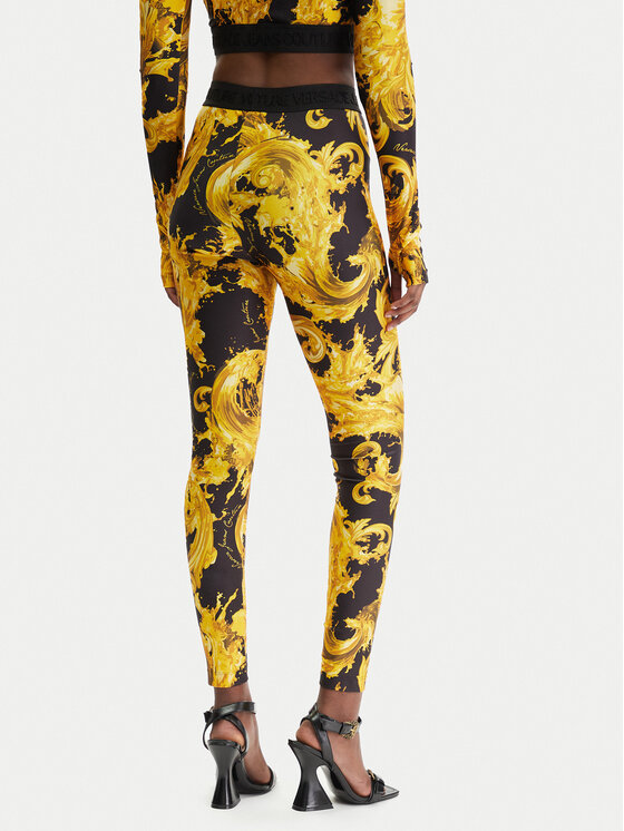 Versace Jeans Couture Versace Jeans Couture Leggings 80HAC101 JS532 Fekete Slim Fit