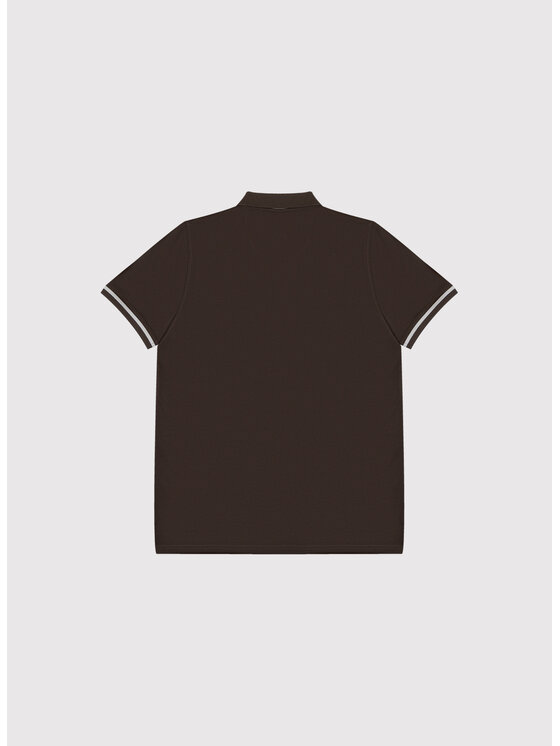 Pako Lorente Pako Lorente Polo P26WN-TX-007 Brązowy Regular Fit