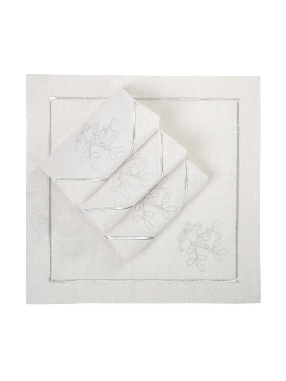 Roseberry Home Roseberry Home Serwetki Mistletoe Silverline Srebrny