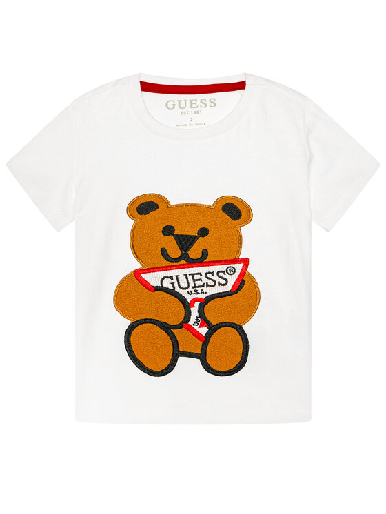 Guess Guess Póló N0BI22 I3Z00 Fehér Regular Fit