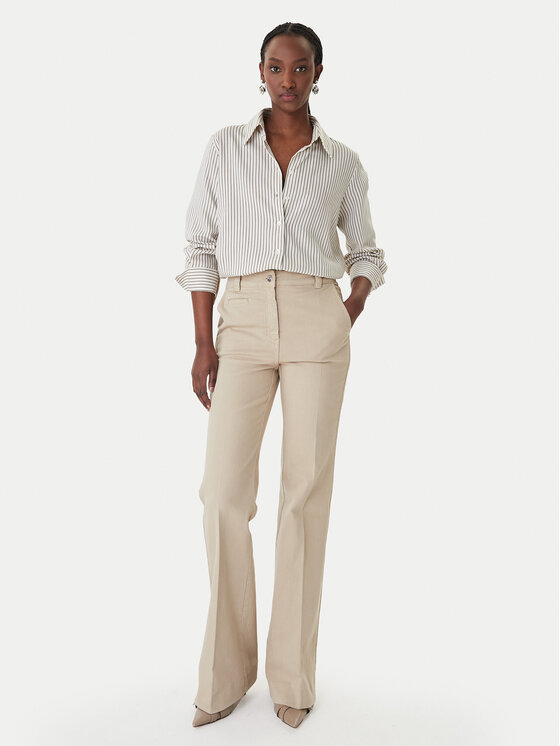 Marella Marella Jeansy Esodo 2613131034 Beżowy Flare Fit