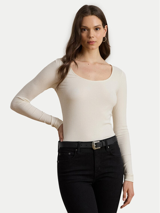 LAUREN RALPH LAUREN LAUREN RALPH LAUREN Blúz 200980145001 Bézs Slim Fit