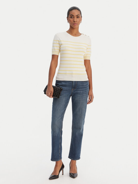 Morgan Morgan Maglione 251-MTERI Giallo Slim Fit