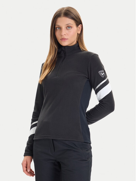 Rossignol Rossignol Fliso džemperis Strawpile RLNWL05 Juoda Regular Fit