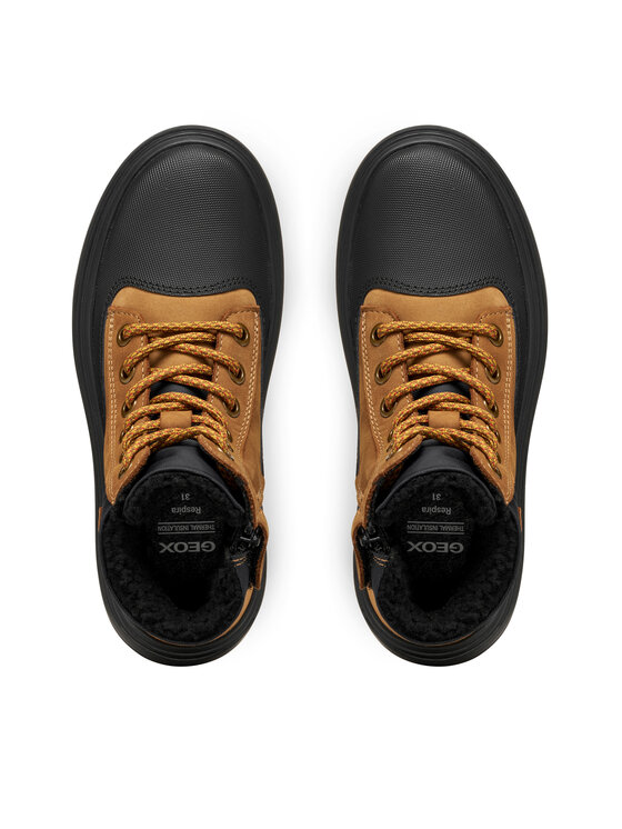 Geox Geox Schnürschuhe J Kiddartah Wpf J56MLB 032FU C0275 S Braun