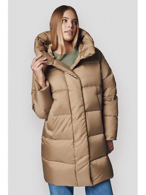 Lancerto Lancerto Kurtka puchowa Brielle KU135224000006 Brązowy Regular Fit