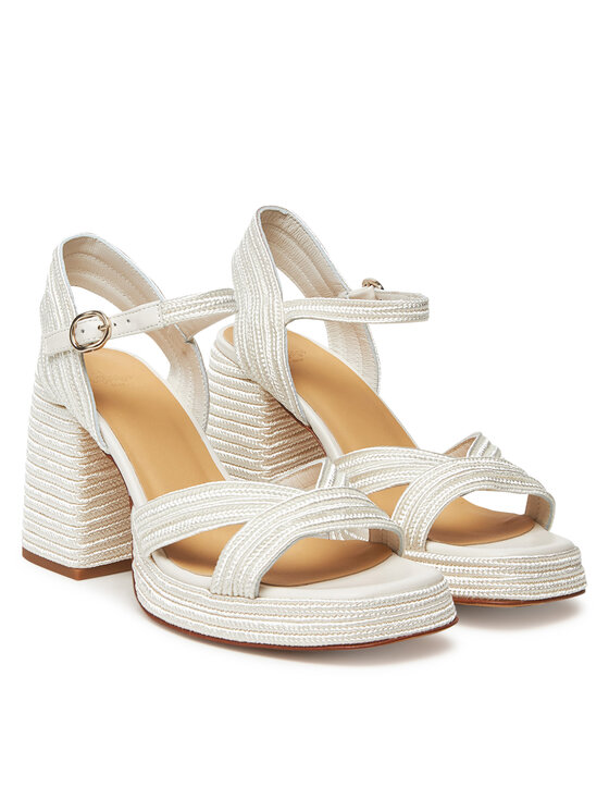 Castañer Castañer Espadrilky Valle/142 023116 Biela