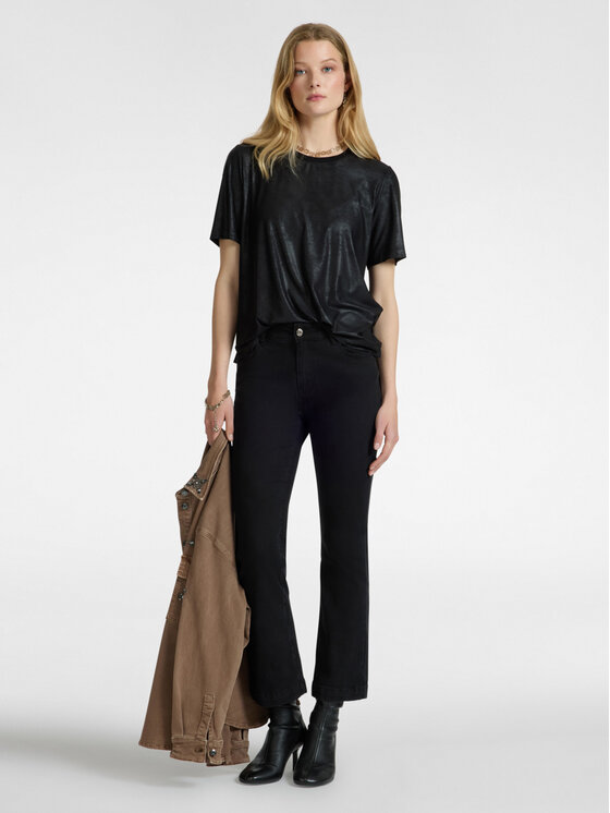 Elena Mirò Elena Mirò T-shirt G252Z000376N033 Nero Regular Fit