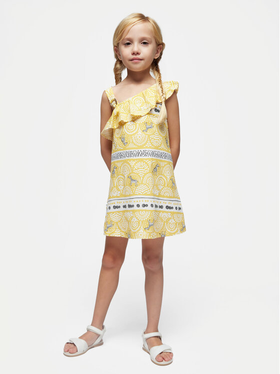 Mayoral Mayoral Suvekleit 3951 Kollane Regular Fit