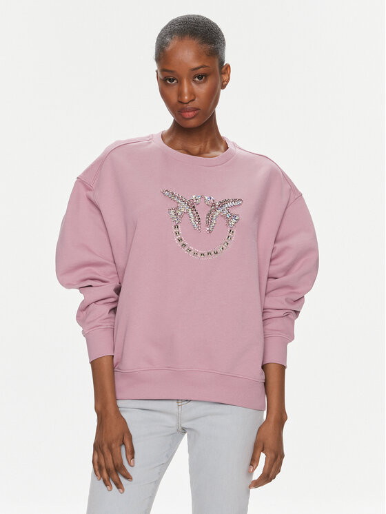 PINKO Pinko Džemperis ar kapuci Nelly 100534 A1R8 Rozā Oversize